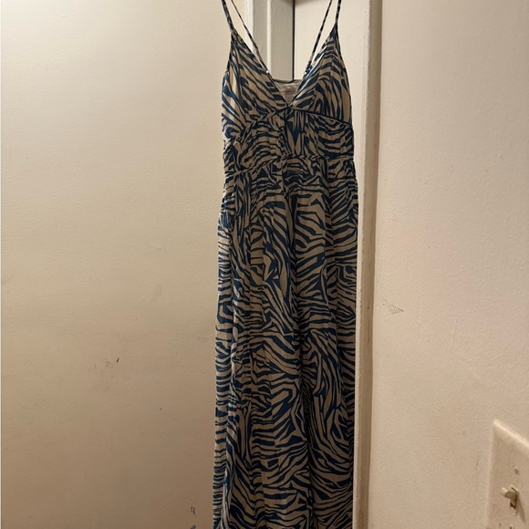 Elegant Zebra Print Maxi Dress-Banana Republic - Picture 4 of 7